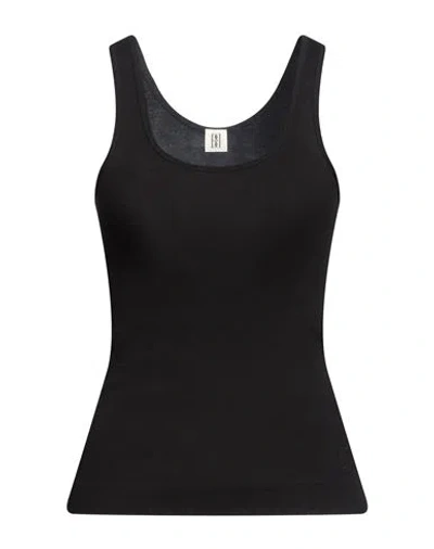 By Malene Birger Woman Tank Top Black Size Xxs Cotton