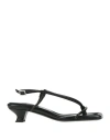 By Malene Birger Woman Thong Sandal Black Size 8 Leather In Black