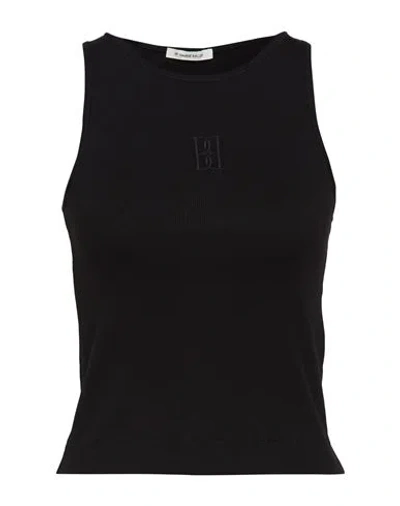 By Malene Birger Woman Top Black Size L Organic Cotton, Elastane