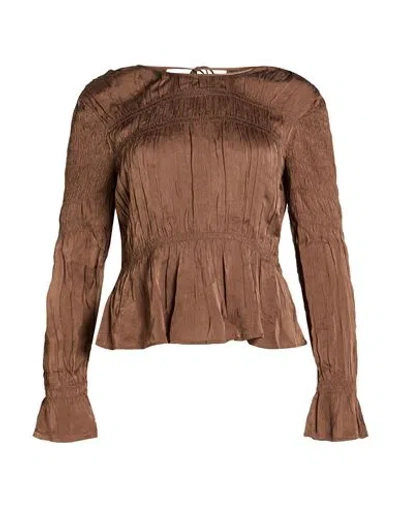 By Malene Birger Woman Top Taupe Size 10 Viscose In Brown