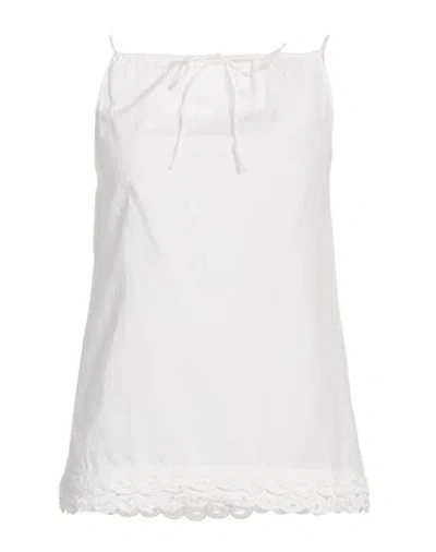 By Malene Birger Woman Top White Size 10 Organic Cotton