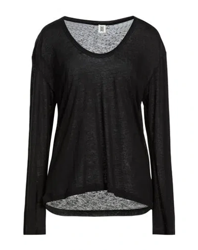 By Malene Birger Woman T-shirt Black Size L Lyocell, Linen
