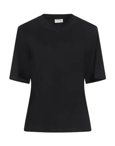 By Malene Birger Woman T-shirt Black Size L Organic Cotton