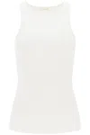 By Malene Birger Amani Ribbed Tank Top In White