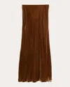 By Malene Birger Tan Velmas Midi Skirt In Brown