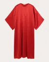 By Malene Birger Cicine Oversized Satin Maxi Dress In Red