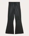 By Malene Birger Women's Evyline Cropped Leather Trousers In Black