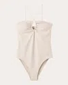 By Malene Birger Gypsea Jacquard One-piece Swimsuit In Neutrals