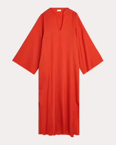 By Malene Birger Plunging U-neck Shift Dress In Orange