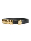 By Malene Birger Ounlo Leather Belt In Black