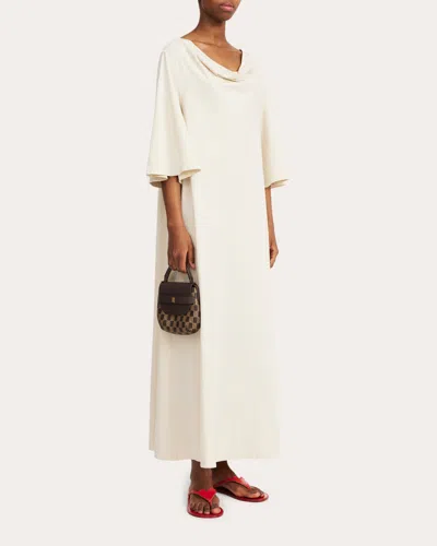 By Malene Birger Women's Yalia Draped Cotton Maxi Dress In Gray