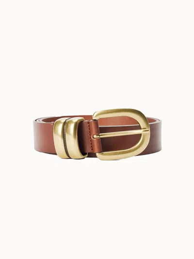 By Malene Birger Women's Zoira Leather Belt In Dark Brown