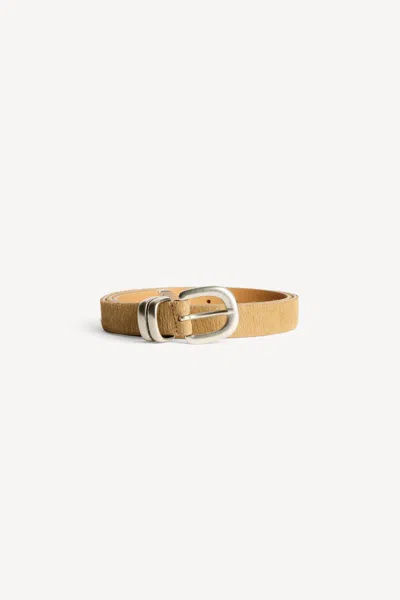 By Malene Birger Women's Zolio Leather Belt In Wood In Brown