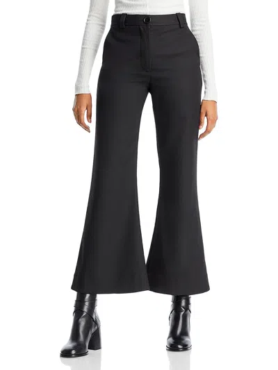 By Malene Birger Womens Cropped High Rise Flared Pants In Black