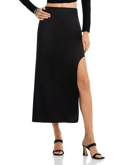 By Malene Birger Womens Midi Side Slit Midi Skirt In Black