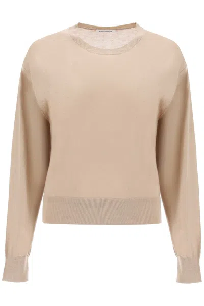By Malene Birger Wool And Silk Blend Pullover Sweater By In Brown