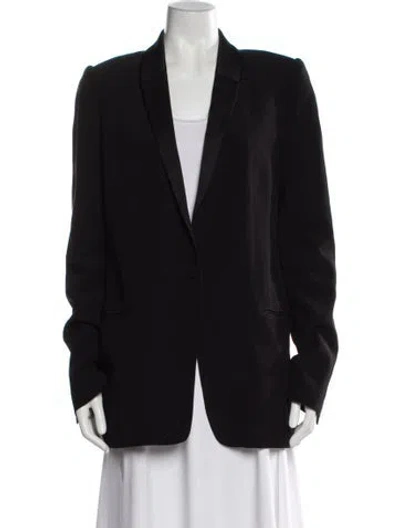 Pre-owned By Malene Birger Wool Blazer In Black