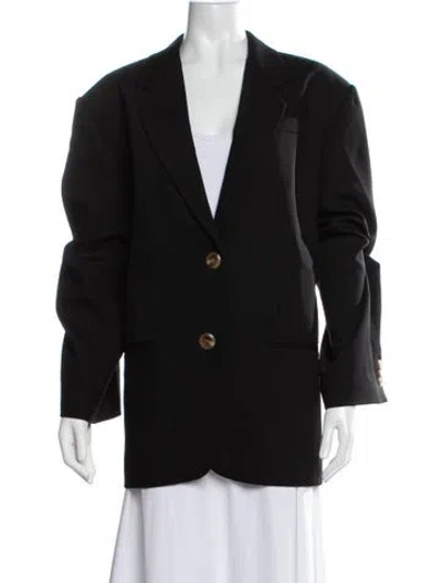 Pre-owned By Malene Birger Wool Blazer In Black