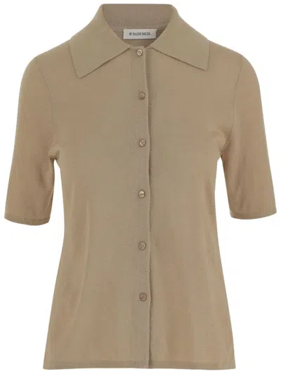 BY MALENE BIRGER WOOL BLEND DICOT SHIRT