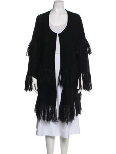 Pre-owned By Malene Birger Wool Coat In Black