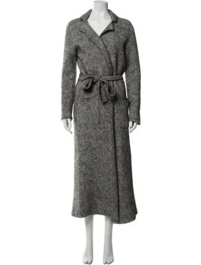 Pre-owned By Malene Birger Wool Coat In Grey