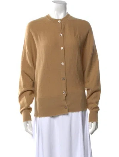 Pre-owned By Malene Birger Wool Crew Neck Sweater In Neutral