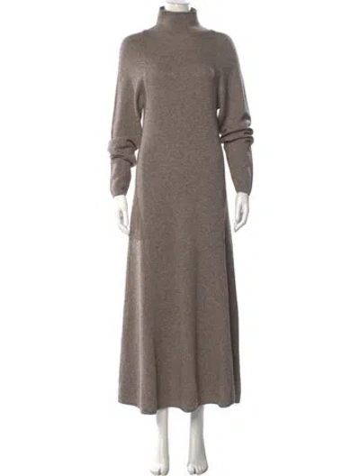 Pre-owned By Malene Birger Wool Long Dress In Neutral
