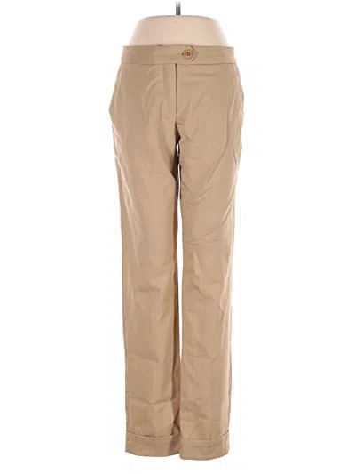 Pre-owned By Malene Birger Wool Pants In Tan
