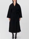 By Malene Birger Wool Single Breasted Coat In Black
