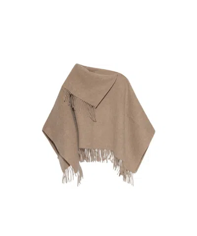 By Malene Birger Wool Tassel Scarf In Nude