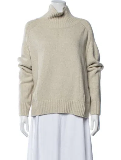 Pre-owned By Malene Birger Wool Turtleneck Sweater In Blue