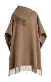 By Malene Birger Wool Turtlo Poncho In Brown
