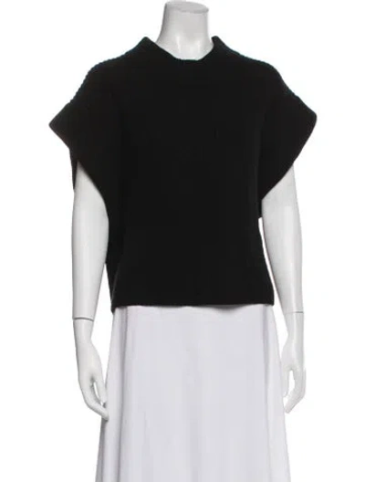 Pre-owned By Malene Birger Wool Vest In Black