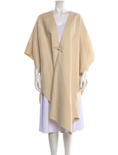Pre-owned By Malene Birger Wool V-neck Sweater W/ Tags In Neutral