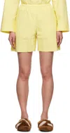 By Malene Birger Plain-organic-cotton Short Shorts In 76e Pineapple