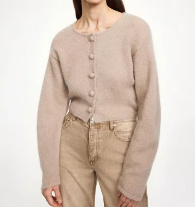 By Malene Birger Zharea Cardigan In Cobblestone In Pink