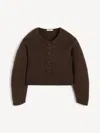 By Malene Birger Zharea Wool-blend Cardigan In Brown