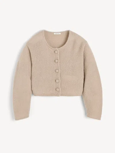 By Malene Birger Zharea Wool-blend Cardigan In Gray