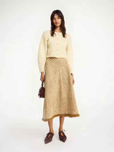 By Malene Birger Zharea Wool-blend Cardigan In Sea Mist