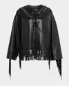 By Malene Birger Zoena Fringed Leather Jacket