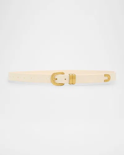By Malene Birger Zoilo Adjustable Leather Belt In Neutral