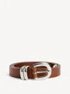 By Malene Birger Zoilo Leather Belt In Dark Brown