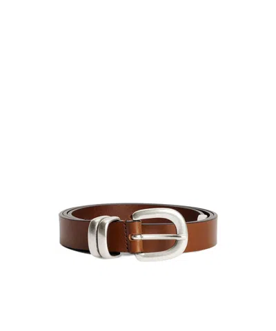 By Malene Birger Zoilo Metal Buckle Belt In Brown