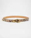 By Malene Birger Zoilo Snake-embossed Leather Belt