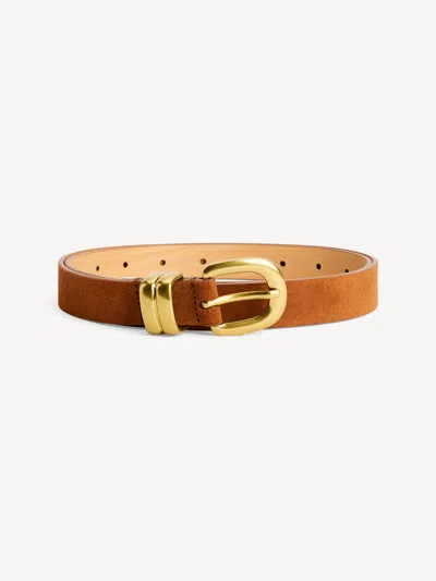 By Malene Birger Zoilo Suede Belt In Brown