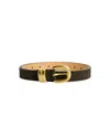 By Malene Birger Zoilo Suede Belt Coffee In Black