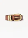 By Malene Birger Zoira Leather Belt In Dark Brown