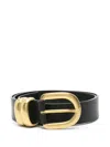 By Malene Birger Zoira Leather Belt In Schwarz