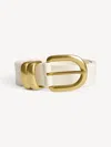 By Malene Birger Zoira Leather Belt In Soft White