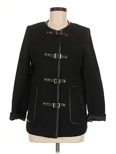 Pre-owned By Malina Coat In Black